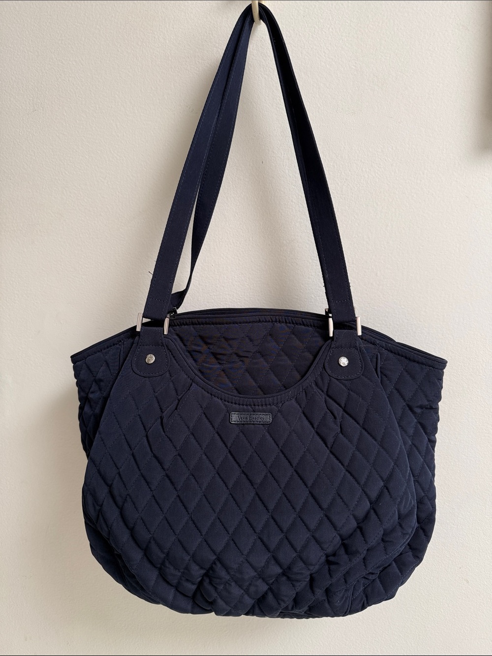 Vera Bradley Glenna Quilted Navy Shoulder  Bag